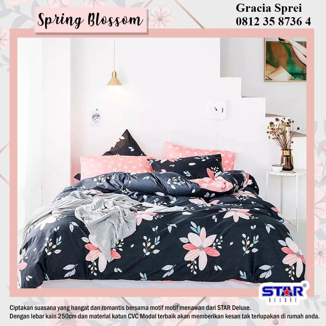 <p>Sprei Star Deluke memiliki motif yang kekinian 